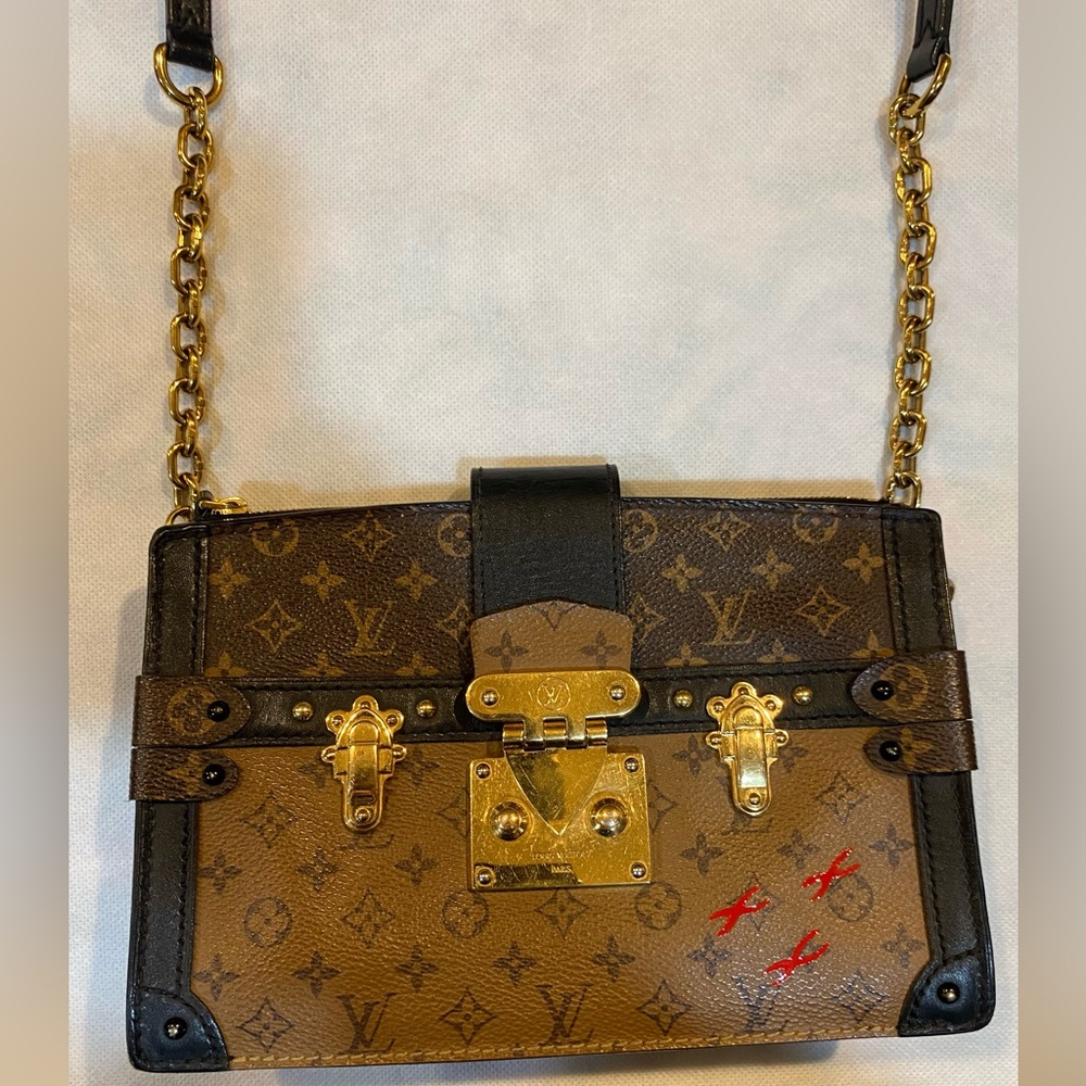 Louis Vuitton Reverse Monogram Trunk Clutch